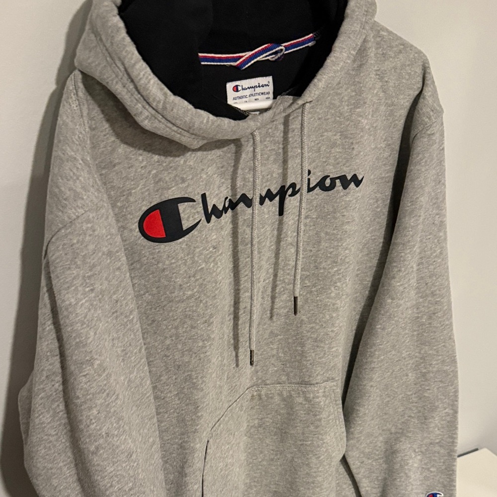 Champion Heather Gray Pullover Hoodie